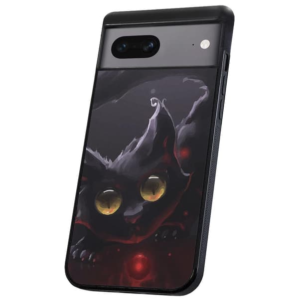 Google Pixel 7 - Deksel/Mobildeksel Svart Katt