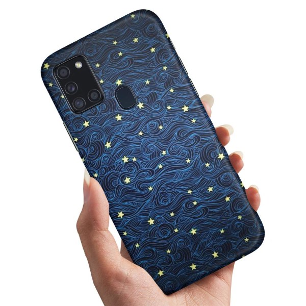 Samsung Galaxy A21s - Deksel/Mobildeksel Stjernemønster