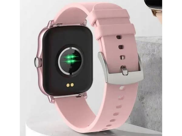 Smartklocka dam herr gummiarmband sport Bluetooth-samtal rosa Rosa