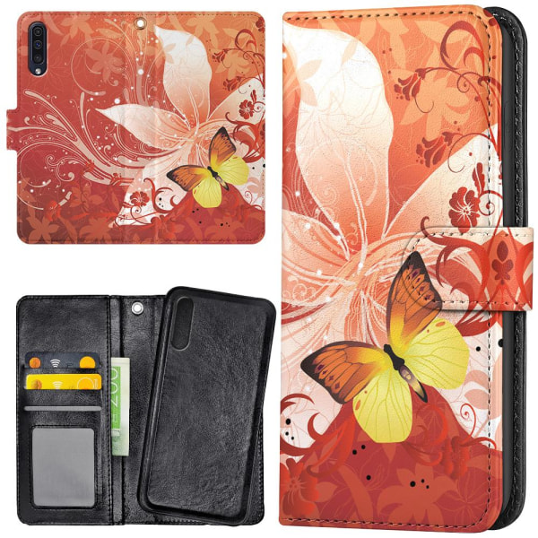 Xiaomi Mi 9 - Mobilveske Butterfly & Flower