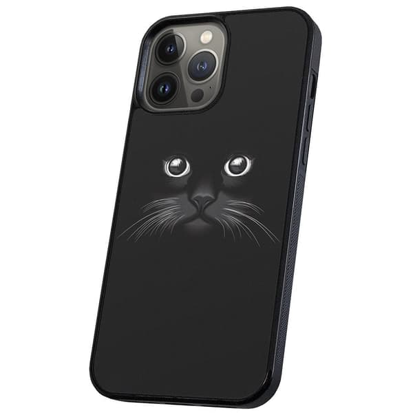 iPhone 13 Pro Max - Cover/Mobilcover Sort Kat Multicolor
