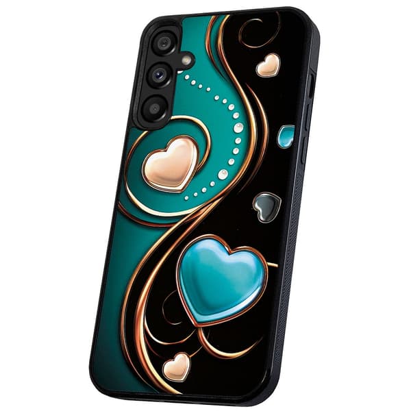 Samsung Galaxy S25 FE - Deksel/Mobildeksel Hjerter
