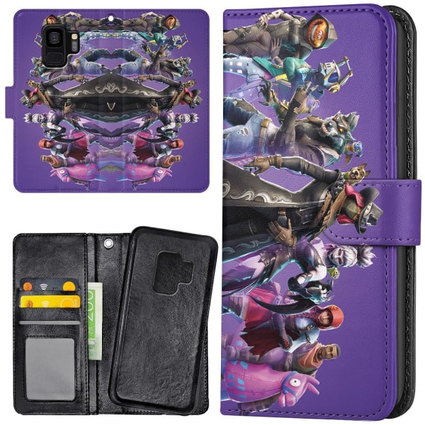 Samsung Galaxy S9 - Lommebok Deksel Fortnite Multicolor