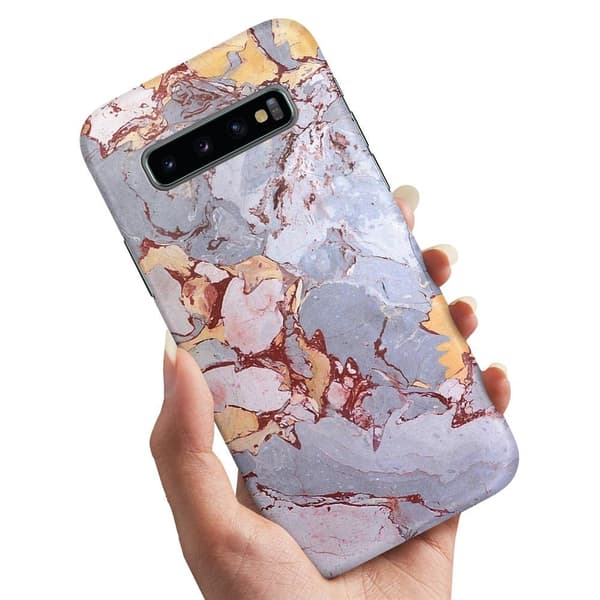 Deksel / Mobildeksel til Samsung Galaxy S10 - Marmor Multicolor