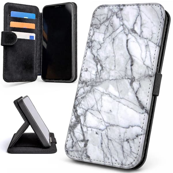 Lommebok Deksel / Mobildeksel til iPhone 17 Pro Max - Marmor