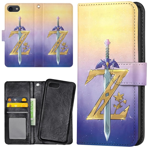 iPhone 7/8/SE - Plånboksfodral/Skal Zelda