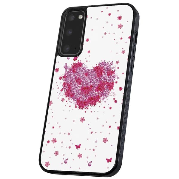 Samsung Galaxy S20 - Deksel/Mobildeksel Blomsterhjerte