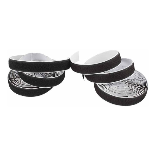 Kardborreband Självhäftande - 5 meter Kardborre Black