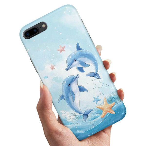 Cover / Mobilcover til iPhone 7 / 8 Plus - Dolphins