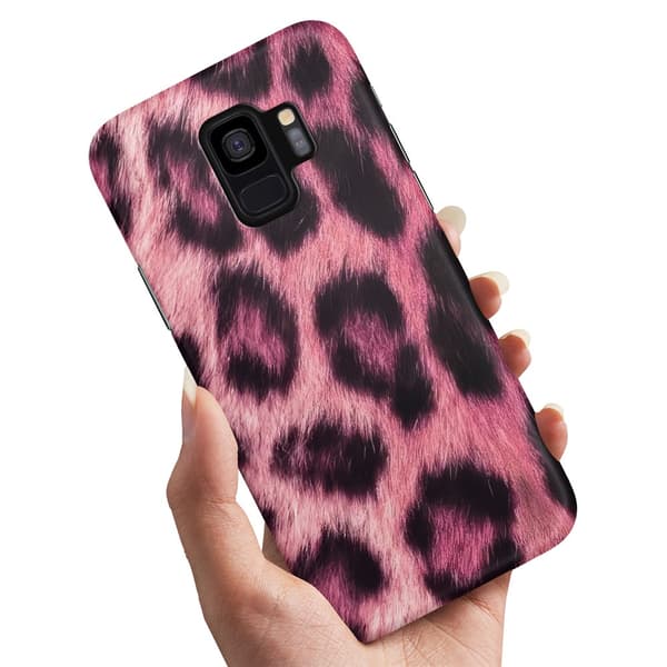 Deksel / Mobildeksel til Samsung Galaxy S9 - Pink Leopard