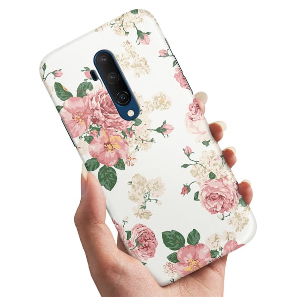 OnePlus 7T Pro - Cover/Mobilcover Retro Blomster