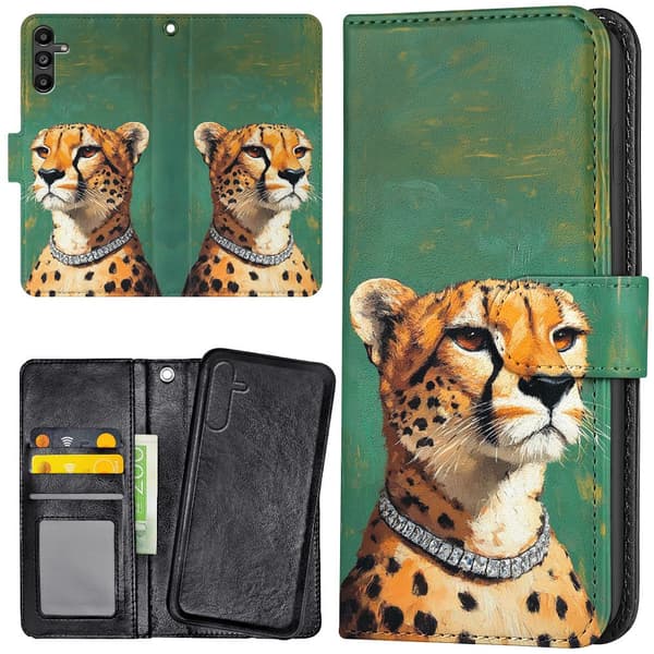 Samsung Galaxy A16 4G/5G - Lommebok Deksel Cheetah