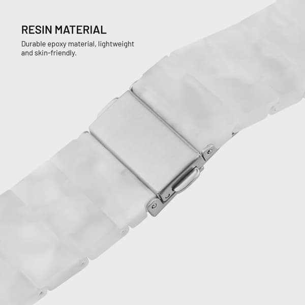 FIXED Resinarmband för Apple Watch 38/40/41mm Molnvitt