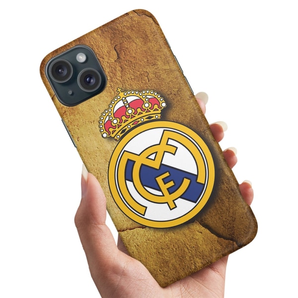 iPhone 15 Plus - Deksel/Mobildeksel Real Madrid