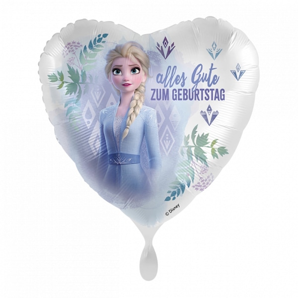 Elsa från Disney Frozen folieballong 43 cm - Grattis på födelsedagen