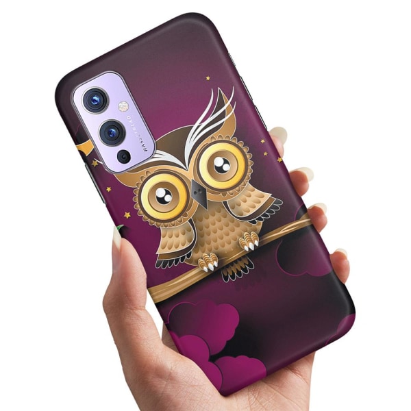OnePlus 9 - Cover/Mobilcover Lysbrun Ugle