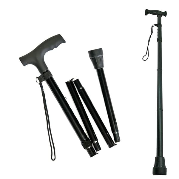 Sammenleggbar Stokk - 85-95 cm Black