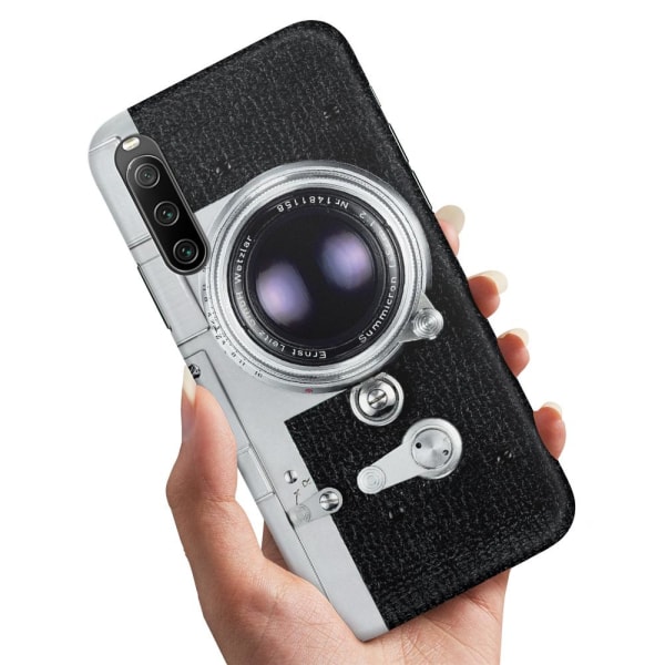 Sony Xperia 10 IV - Skal/Mobilskal Retro Kamera