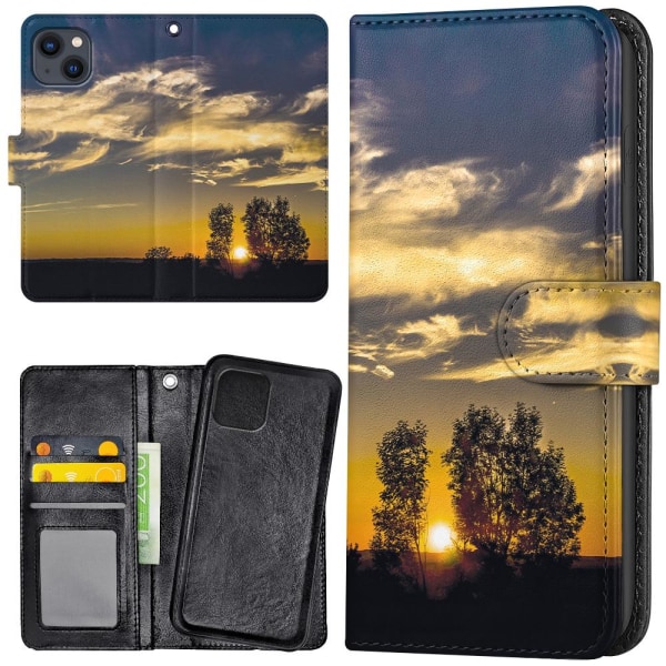 iPhone 13 - Lommebok Deksel Sunset Multicolor