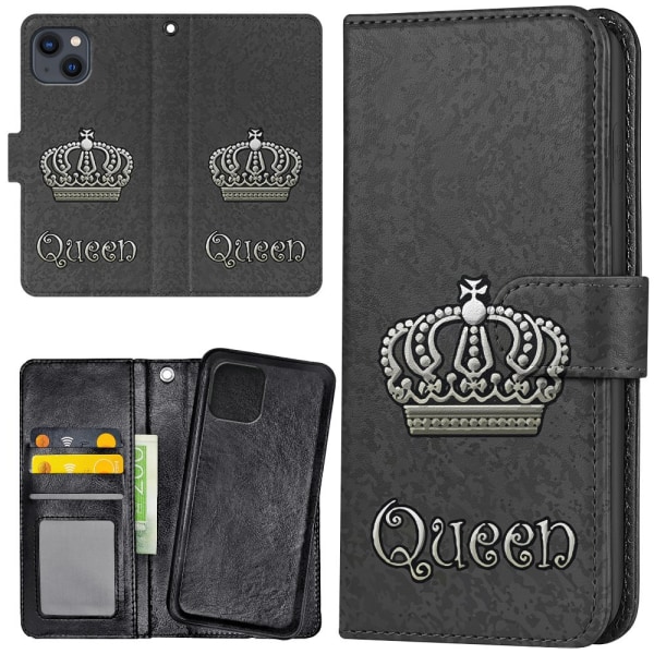 iPhone 15 Plus - Plånboksfodral/Skal Queen