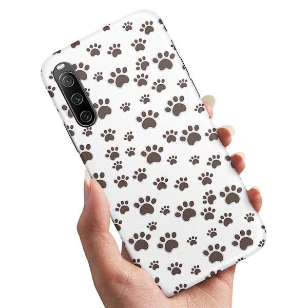 Sony Xperia 10 IV - Skal/Mobilskal Paw Pattern