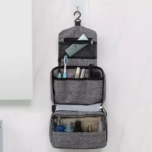 Makeuptaske / Toilettaske / Toiletpose - Makeup Bag Grey