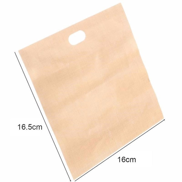 10-Pack - Toastbag / Toastpåse - Grilla mackor i brödrosten Brun