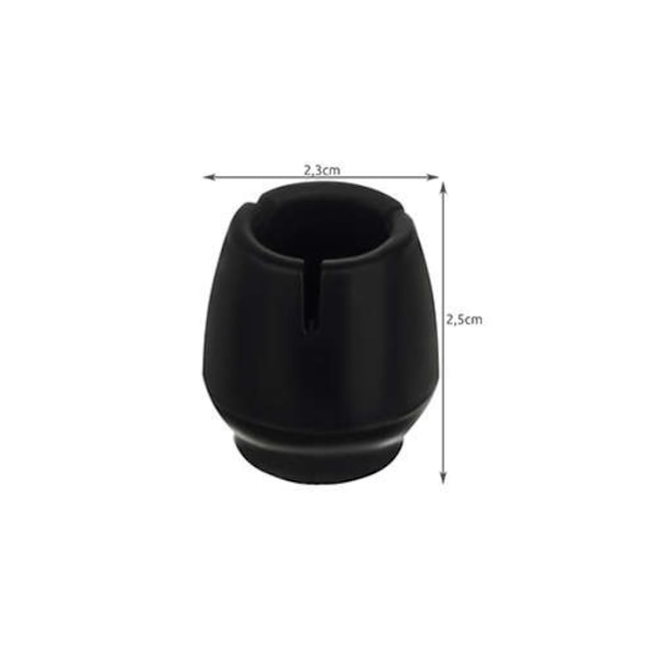 16-Kpl - Huonekalutassut / Huopatassut - Lattiasuoja Black