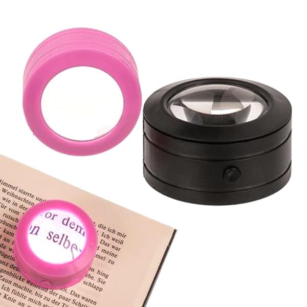 Mini Suurennuslasi LED-lampulla Multicolor