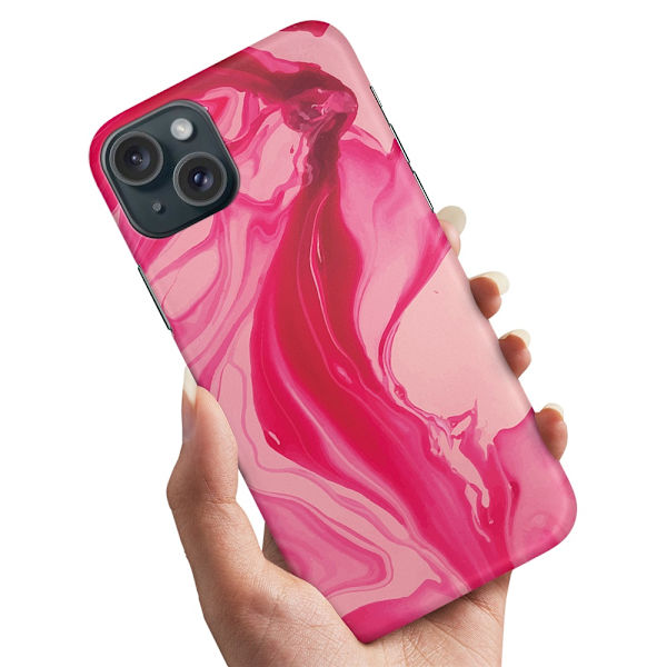 iPhone 15 Plus - Deksel/Mobildeksel Marmor