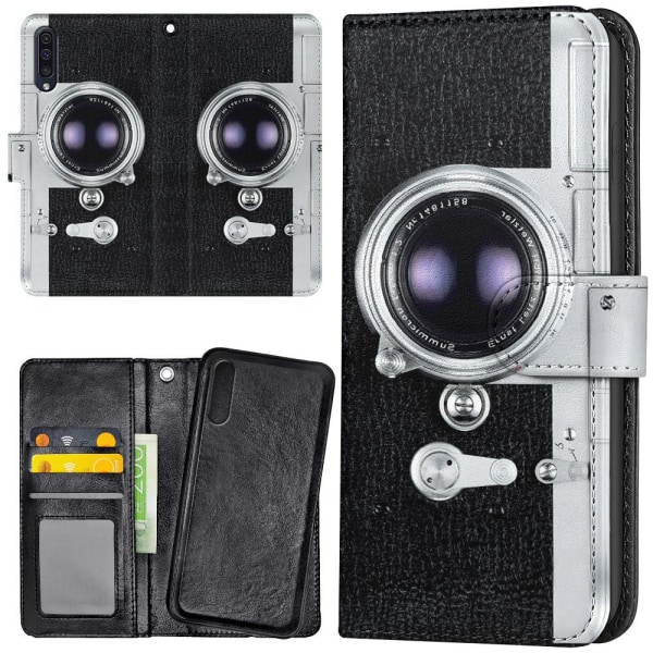 Huawei P20 Pro - Lommebok Deksel Retro Kamera