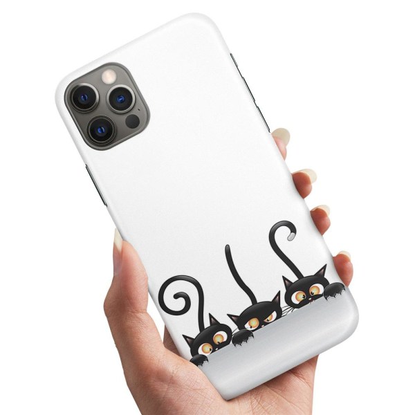 iPhone 14 Pro Max - Deksel/Mobildeksel Svarte Katter