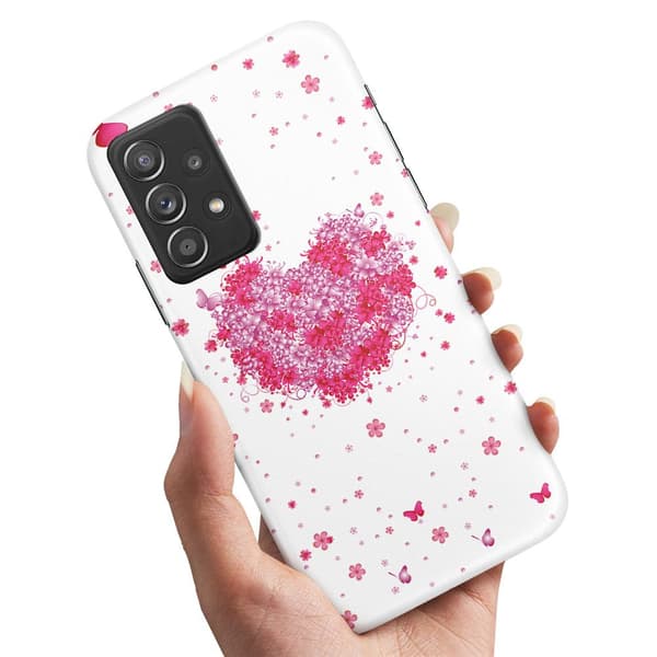 Deksel / Mobildeksel til Samsung Galaxy A53 5G - Blomsterhjerte Multicolor