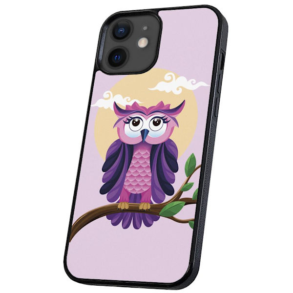 iPhone 11 - Kuoret/Suojakuori Kaunis Pöllö Multicolor