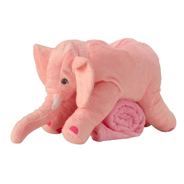 Myk leketøy med filt / bamse - elefant Pink