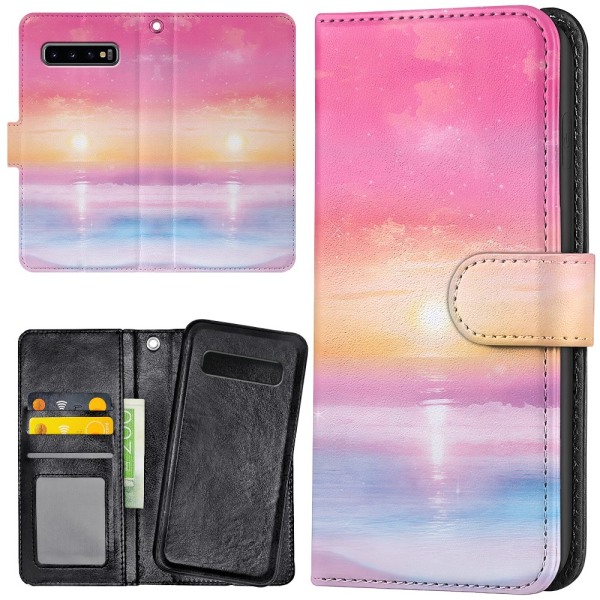 Samsung Galaxy S10 Plus - Mobilcover/Etui Cover Sunset