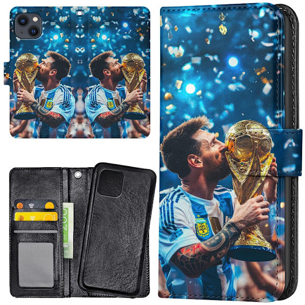 iPhone 13 - Plånboksfodral/Skal Messi