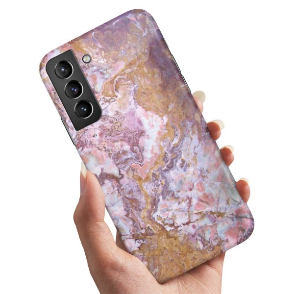 Samsung Galaxy S21 FE 5G - Cover/Mobilcover Marmor Multicolor