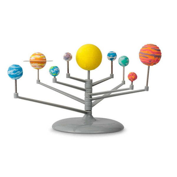 3D Solsystem - Mal selv - Selvlysende farver Multicolor