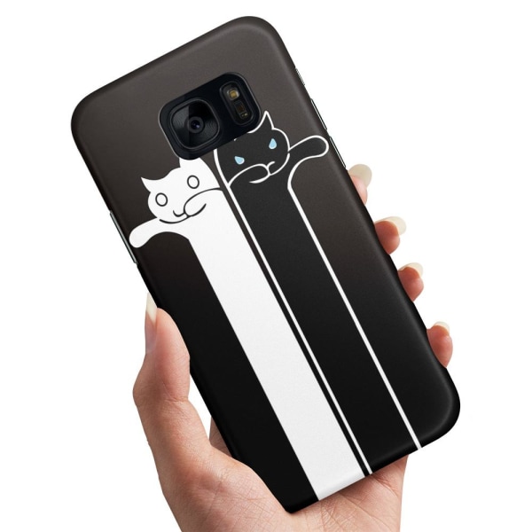 Samsung Galaxy S7 Edge - Kuoret/Suojakuori Pitkänomaiset Kissat