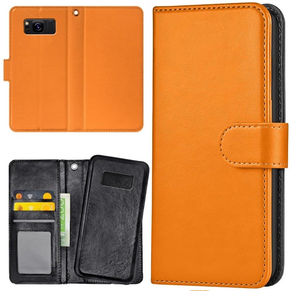 Samsung Galaxy S8 - Plånboksfodral/Skal Orange Orange
