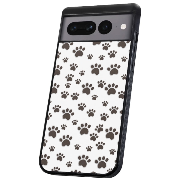 Google Pixel 8A - Skal/Mobilskal Paw Pattern