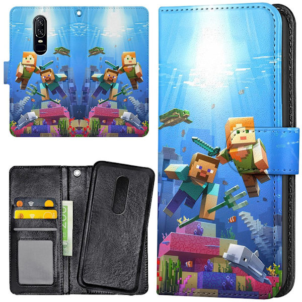 OnePlus 7 - Plånboksfodral/Skal Minecraft