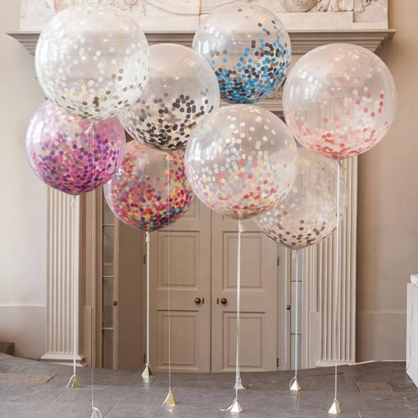 Stor konfettiballong - ballong med konfetti (90 cm)