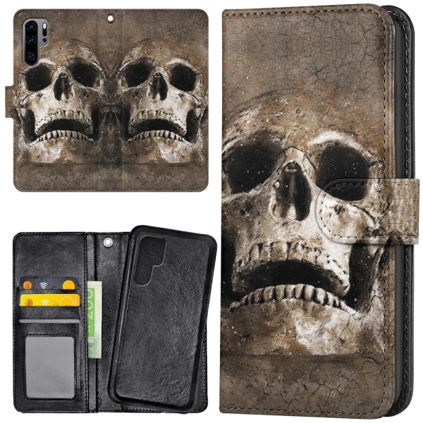 Samsung Galaxy Note 10 - Mobilcover/Etui Cover Cracked Skull