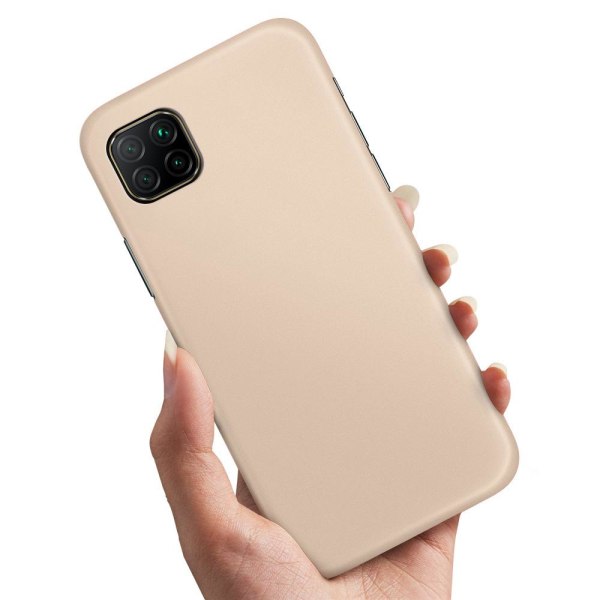 Huawei P40 Lite - Cover/Mobilcover Beige Beige
