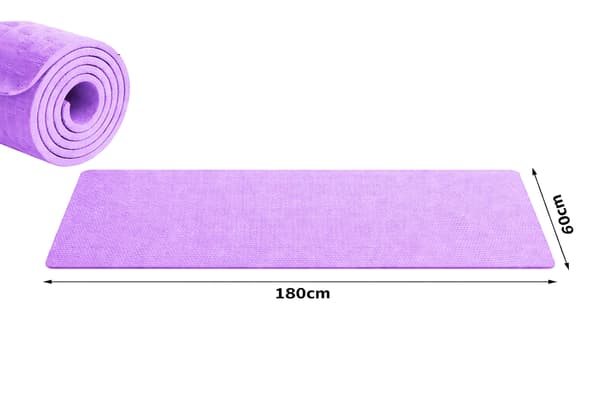 Yogamatta 180 cm tjock Purple