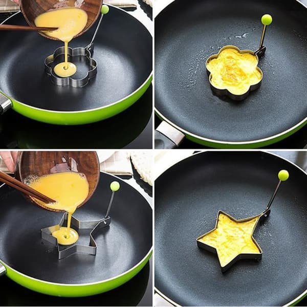 2-Pak - Eggform / Form til Egg Stjärna 
