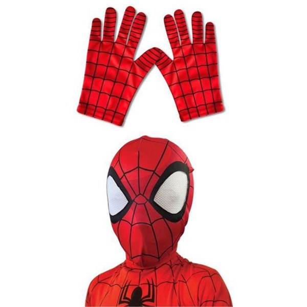 Spiderman Mask & Handskar för Barn - Spider-Man Röd