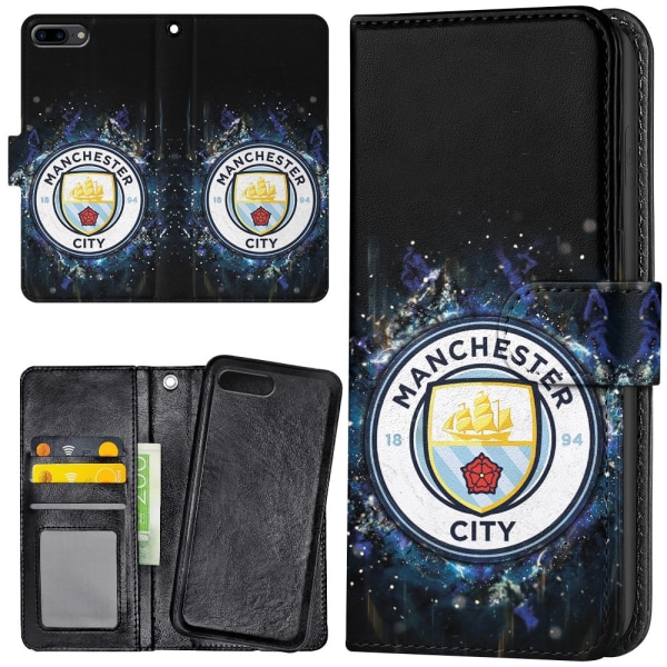 iPhone 7/8 Plus - Plånboksfodral/Skal Manchester City